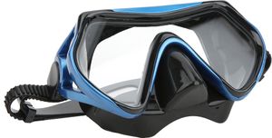 Silikon Erwachsene schnorcheln Schutzbrille Härtetes Glas große Aussicht Schwimmbrillen Sprzęt do nurkowania Niebieski Czarny Schwarz
