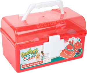 Toi-Toys Arztkoffer rot mit Zubehör, 7dlg.