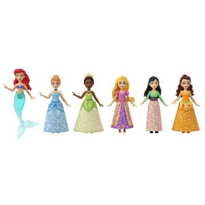 Disney Princess-Spielzeug, 6 kleine Puppen mit Accessoires