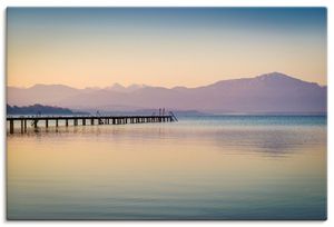 ARTland Leinwandbild Morgen am Chiemsee Größe: 60x40 cm