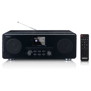 Lenco DAR-061BK - DAB+ - FM-Radio mit CD-Player und Bluetooth®- 2 x 10 Watt RMS - 2,8" Farbdisplay - Fernbedienung - Schwarz