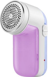 Fusselrasierer, Fusselentferner mit USB Aufladbar, für Kleidung Pullover Teppich Bettzeug Möbel Haarballentrimmer(Violett)