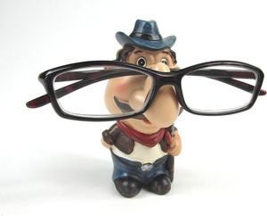 Brillenhalter Brillenständer Brillenablage Handgefertigt aus Polyresin Motiv Cowboy