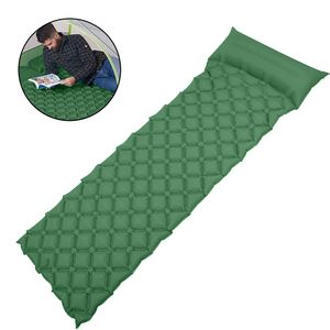 Isomatte Camping Schlafmatte Ultraleicht Kleines Packmaß. Aufblasbare Luftmatratze für Outdoor Camping, Reise,Trekking und Backpacking(Armeegrün)