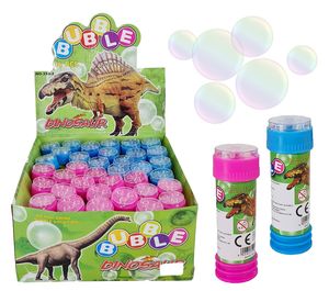 1 x Seifenblasen Dino mit Geduldspiel ca. 10,5 cm, 1 aus 2 Farben