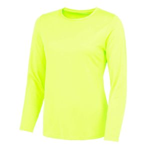 Just Cool Damen langarm Cool T T-Shirt JC012 electric yellow M