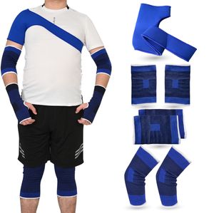 Sportyfits® Premium Bandagen Set 7 Teilig mit Ellenbogenbandage, Fußbandage, Schulterbandage & Kniebandage für Sport & Freizeit