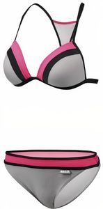 Beco bikini B-Cup Damen Polyamid grau/rosa Größe 40