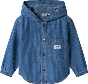NAME IT Jeanshemd mit Kapuze Denim-Look Jacke Größe: 104