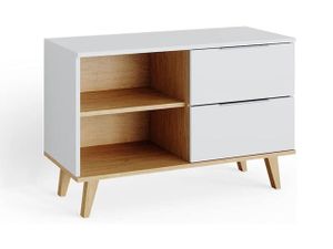 Vicco Sideboard Nautica, 90 x 61 cm, White/Sonoma