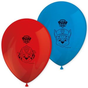 Paw Patrol Luftballons 8 Stück rot-blau