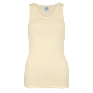 wobera NATUR Tanktop oder Damenunterhemd ohne Arm oder Tanktop aus mit 100%  Seide (Gr. L, Farbe: naturweiß)