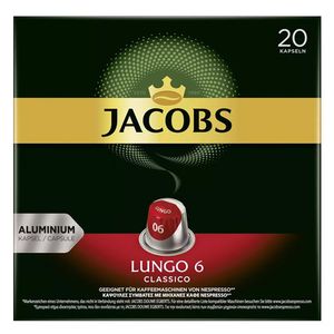 Jacobs Kapseln Lungo Classico | 20 Nespresso® komp. Kapseln