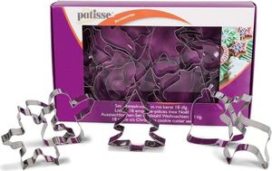 PATISSE Aussstechformen Set Weihnachten 18teilig Edelstahl