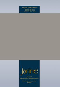 Janine Design Elastic-Jersey Spannbetttuch (für Box-Spring Betten) TOPPER 5001 Farbe vulkan Größe 200x200 cm