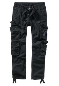 Brandit - Pure Slim Fit Trouser 1016-2 black Vintage Hose Cargo schmales Bein Größe M