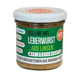 HEDI Vegane Art Leberwurst mit Röstzwiebeln- 140g