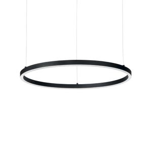 Ideal Lux ORACLE - Integrierte LED Circle Deckenpendelleuchte 1 Light Black 3000K