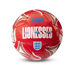 England Lionesses - "Be Ready" Fußball Drei Löwen BS3416 (5) (Rot/Weiß)