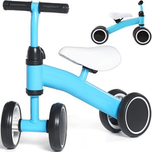 Laufrad ab 2 Jahre bis zu 25 kg Balance Fahrrad Kinderlaufrad Lauflernrad Räder Lenkrad Sattel Höhenverstellbar Leicht für Kinder 1-3 Jahre Blau Retoo