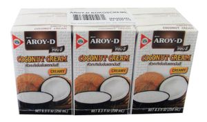 [ 6x 250ml ] AROY-D Kokosnusscreme mit E435 / Kokoscreme / Cocoscreme  / Coconut Cream