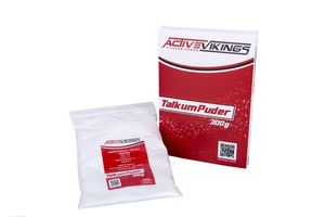 ActiveVikings® Power Talkum - Ideal für die Gummipflege von Fitnessbänder Physiobänder und Gymnastikbänder| Fitnessband Gymnastikband Widerstandsbänder