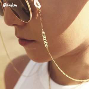 Brillenkette, personalisierter Name, Brillenkette, Sonnenbrillenkette, Bohemian-Stil, Maskenkette, Halskette, Schmuck