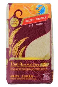 GOLDEN PHOENIX Thai Duftreis Langkorn 1kg | Jasmine Rice | Superior Quality