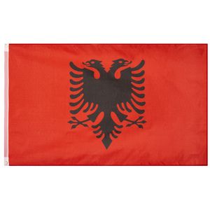 Einheitsgröße MW-6|Albanien Flagge MUWO "Nations Together" 90 x 150 cm