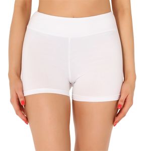 Merry Style Damen Shorts Radlerhose Unterhose Hotpants Kurze Hose Boxershorts aus Baumwolle MS10-359(Weiß,M)
