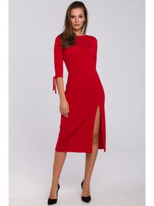 Makover Midikleid für Frauen Estrilen K007 rot L