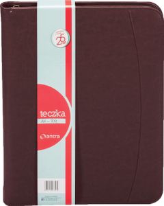 Hnědá zipová složka A4 709