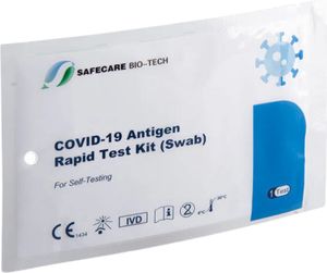 20x SAFECARE BIO-TECH  a antigén Doba použiteľnosti 31.1.2025 Rýchly test Rýchly test 01/2025 Nosový laický test | CE 2934 | 20 kusov