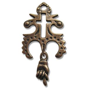 Kreuz des Mondes aus Bronze Anhänger Schmuck - Kreuze -