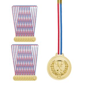 relaxdays Gold Medaille für Kinder 24er Set