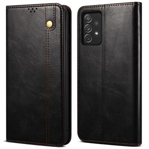 Pouzdro pro Samsung Galaxy A53 5G, kožené flip pouzdro peněženka s funkcí stojánku černé