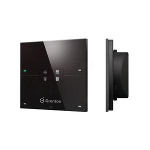 Grenton Smart panel/ 4 dotyková pole/ OLED displej/ TF-Bus/ černá skleněná přední strana Grenton Smart panel/ 4 dotyková pole/ OLED displej/ TF-Bus/ černá skleněná přední strana