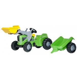 rolly toys Kiddy Futura grün Trettraktor + Kid Trailer + Kid Lader, Maße: 162x47x53,5 cm; 63 003 5