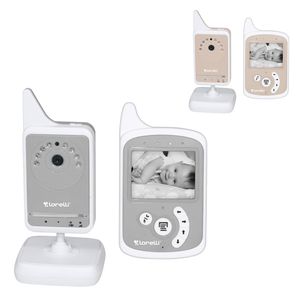 Baby Care Digital Video Phone mit Kamera, Farbdisplay, Temperaturanzeige grau