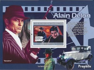 Briefmarken Guinea 2007 Mi Block 1328 (kompl. Ausgabe) postfrisch Alain Delon