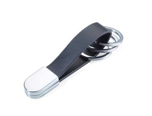 TROIKA KRG749-LE, Schlüsselanhänger, Schwarz, Silber, 28 mm, 9 mm, 40 g