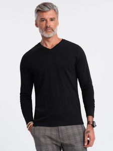 Ombre Clothing Langarm-T-Shirt für Männer Avasant schwarz M