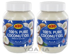 [ 2x 500ml ] KTC 100% Reines Kokosöl | Kokosnussöl | Pure Coconut Oil