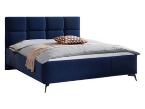 MIRJAN24 Polsterbett Genua, Bett mit Bettkasten, Polsterkopfteil, Gasdruckfeder und Metallfüße (Farbe: Fresh 11, Größe: 180x200 cm)