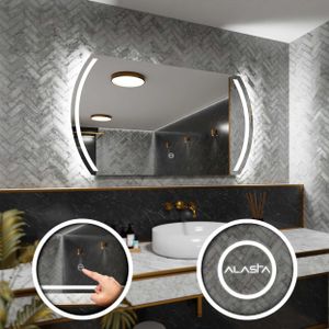 Kúpeľňové zrkadlo s LED osvetlením a dotykovým spínačom - Káhira - 70 cm, 60 cm Kúpeľňové zrkadlo s LED osvetlením a dotykovým spínačom - Káhira - 70 cm, 60 cm