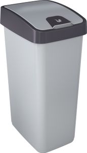 keeeper Abfalleimer "magne" 45 Liter silber / grau