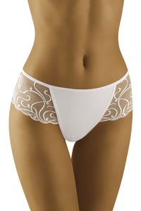 Wolbar zauberhafter Damen String mit Microfaser, Farbe:Weiß, Größe:M