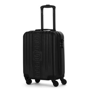 HOMELUX Handgepäck Koffer Trolley Schwarz Hartschalen Rollkoffer Reisekoffer 4 Rollen, M