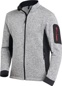 Strickfleecejacke CHRISTOPH Gr. M grau/schwarz 100 %.Polyester 1 St. FHB