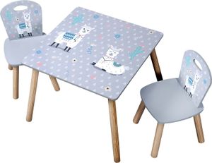 KESPER Kindertisch mit 2 Stühlen Motiv: Alpaka 1770213 KESPER Kindertisch mit 2 Stühlen Motiv: Alpaka 1770213